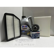 Mobil Hyundai İX35 Benzinli ( 11-15 ) 5W-30 Yağ - Hava- Polen Bakım Seti