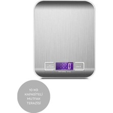 Gümrük Bey 10 kg Kapasiteli Mutfak Terazisi, Pilli , LCD Ekran, Diyet Terazisi, Hassas Terazi, Mutfak Tartı