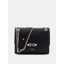 Guess Anise Dönüştürülebilir Kapaklı Çapraz Askılı Kadın Siyah Omuz Çantası HWPD9916210-BLO