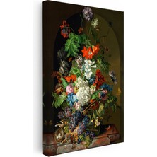 Kanvas Tablo Sebastian Wegmayr Nergis ve Kelebekler Kuş Yuvalı Ressam Tablosu Ev Ofis Dekoru