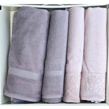 Özdilek Branch Gri-Pudra Best Set (Hamam Takımı)