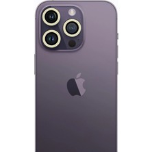 Mey Ithalat®  iPhone 13 Pro Max Neon Fosforlu Kamera Lens - Beyaz