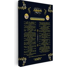 Kanvas Tablo Türkçe Mealli Kişisel Gelişim Ayetleri Dini Islami Tablo Ev Ofis Duvar Dekoru