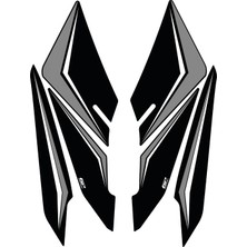 GP Kompozit Honda PCX 125 / 150 2025-2026 Uyumlu Yan Ayak Pad Gri