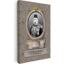 Kanvas Tablo Sultan Mehmed Reşad Portresi Osmanlı Tablosu Ev Ofis Duvar Dekoru