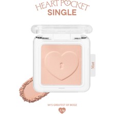 Peripera Kişiselleştirilebilir Mat Tekli Far Perıpera Heart Pocket Single (M15 Greatest Of Beige)