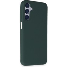 Mey Ithalat®  Samsung Galaxy M15 Kılıf First Silikon - Koyu Yeşil
