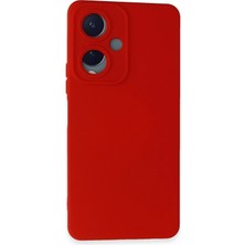 Mey Ithalat®  Vivo Y17S Kılıf Nano Içi Kadife Silikon - Kırmızı