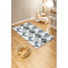 Sofline Kaymaz Taban Lastikli Halı Örtüsü 6m2 - Yıkanabilir Süngersiz Kadife Görünümlü Pamuklu (S90)