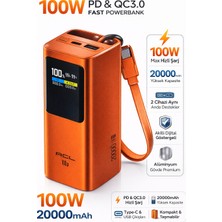 Mo Dou 100W Pd Hızlı Şarj Powerbank 20.000MAH – Type-C Laptop Destekli Taşınabilir Şarj Cihazı, Alüminyum Gövde, Dijital Göstergeli