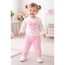 Lina Baby Bloomm Kız Bebek Sevimli Kalp Detaylı 2’li Takım