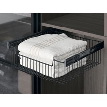 Starax Raylı Çok Amaçlı Sepet Antrasit Orta Boy