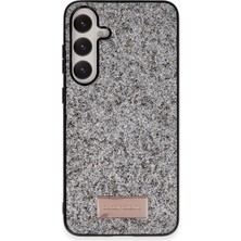 Mey Ithalat®  Samsung Galaxy A55 5g Bright Simli Kapak - Gümüş