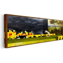 Kanvas Tablo Changing Piksel Minecraft Tablosu Ev Ofis Salon Duvar Dekoru