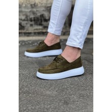 Haki Süet Ortopedik Taban Erkek Casual Ayakkabı