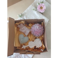 Doğal Romantik Sanat Esintili Dekoratif Mum Hediye Seti