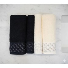 Özdilek Dıagonal Waffle Siyah-Bej Best Set (Hamam Takımı)