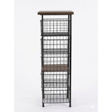 Beyler Ahşap Tablalı 5 Katlı Hareketli Kare Sebzelik