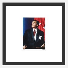 Paras Ticaret 10 Adet Mustafa Kemal Atatürk Sticker A5 Küçük Etiket (Ebat: 20,6 cm x 14,5 Cm)