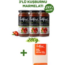 Lutfiye Organik Kuşburnu Marmelatı 3’lü Set – Şekeri Meyveden