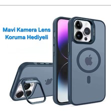 Epro iPhone 14 Pro Max Standlı Kamera Lens Koruma Hediyeli Magsafe Şarj Özellikli Zırhlı Ultra Lüks Kılıf