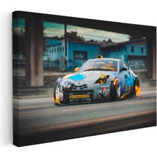 Kanvas Tablo Nissan 350Z Özel Kaplama Drift Konsepti Nissan Tablosu Ev Ofis Duvar Dekoru
