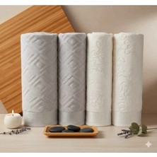 Özdilek Pastoral Krem-Gri Best Set (Hamam Takımı)