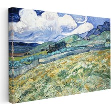 Kanvas Tablo Van Gogh Buğday Tarlası Yokuş Yukarı Ressam Tablosu Ev Ofis Duvar Dekoru