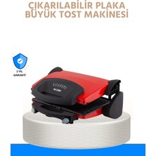Zenvia Çıkarılabilir Plakalı 2000W Tost Makinesi – Termostatlı, Kolay Temizlenir Znv-Tcndym
