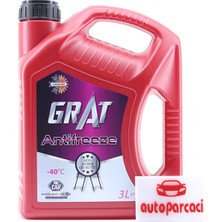 Antifiriz Kırmızı 3 Litre -40 Derece Grat Marka