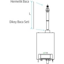 Baymak Lectus Ø100/150 Dikey Baca Seti 65-90-115KW