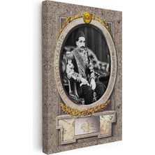 Kanvas Tablo Sultan Iı Abdülhamid Klasik Portre Osmanlı Tablosu Ev Ofis Duvar Dekoru