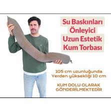Vulli Sel Önleyici Uzun Kum Torbası Set Bariyer Amaçlı Estetik Kum Torbası