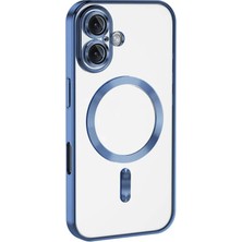 Mey Ithalat®  iPhone 16 Kılıf Kross Magneticsafe Kapak - Mavi