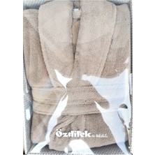 Özdilek Woven Bej Şalyaka Bornoz (L)