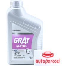 Direksiyon ve Otomatik Şanzıman Yağı 1 Litre Dexron 3 Kırmızı Grat Marka