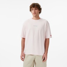 United4 Unıted4 Regular Fit Erkek Pembe T-Shirt.pudra