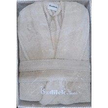 Özdilek Colored(Avm) Bej Şalyaka Bornoz (Xl)