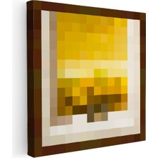 Kanvas Tablo Wasteland Piksel Minecraft Tablosu Ev Ofis Salon Duvar Dekoru