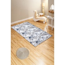 Sofline Kaymaz Taban Lastikli Halı Örtüsü 6m2 - Yıkanabilir Süngersiz Kadife Görünümlü Pamuklu (S83)