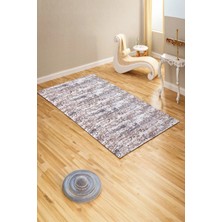 Sofline Kaymaz Taban Lastikli Halı Örtüsü 6m2 - Yıkanabilir Süngersiz Kadife Görünümlü Pamuklu (S81B)