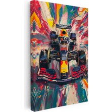Kanvas Tablo Red Bull F1 Yarış Aracı Formula 1 Tablosu Ev Ofis Duvar Dekoru