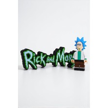 Hunga Rick And Morty Figür ve Logo Seti - Masa Üstü Figür