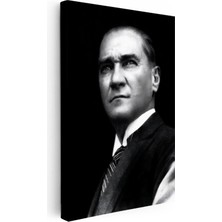 Kanvas Tablo Atatürk Keskin Bakışlar Atatürk Tablosu Ev Ofis Duvar Dekoru