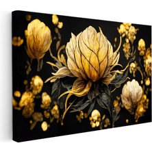 Kanvas Tablo Tekli Büyük Çiçek Çiçek Tablosu Ev Ofis Duvar Dekoru