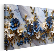 Kanvas Tablo Meyve Dalları Çiçekleri Çiçek Tablosu Ev Ofis Duvar Dekoru