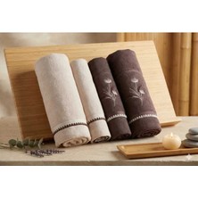 Özdilek Pampas Bej-Kakao Best Set (Hamam Takımı)