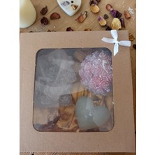 Doğal Zarif Dokunuşlar: El Yapımı Dekoratif Tasarım Mum Hediye Seti