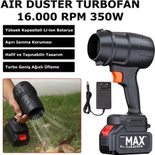 3 Tıkla Portatif  Air Duster Turbo Fan Hava Üfleyici