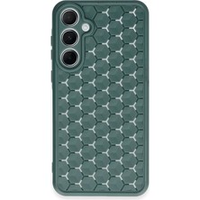 Mey Ithalat®  Samsung Galaxy A15 4g Kılıf Petek Silikon Kapak - Koyu Yeşil